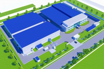 Construction progress updated in September 2022 – Sakata Inx Vietnam Factory Project - Bac Ninh Branch